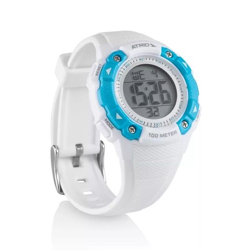 Relógio Feminino Iridium Branco/Azul ES098 Atrio