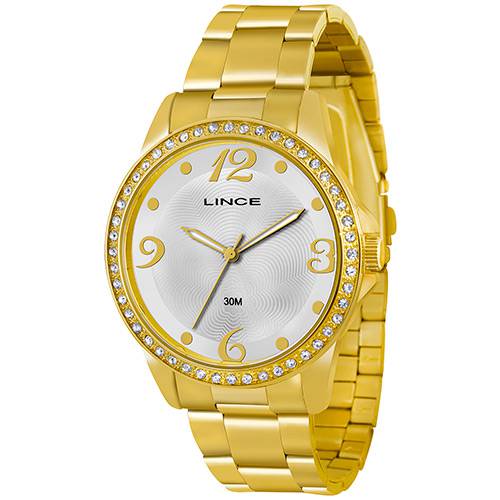 Relógio Feminino Lince Analógico Dourado LRGJ027L S2KX