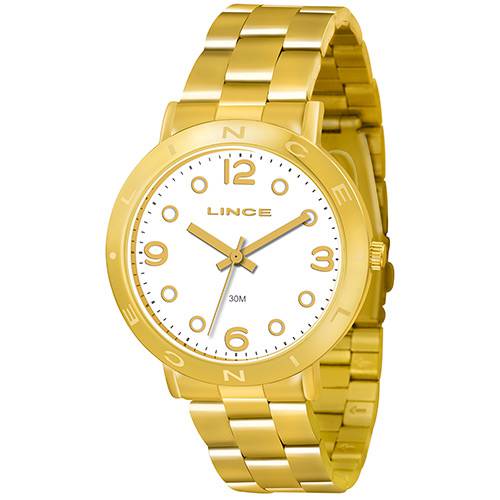 Relógio Feminino Lince Analógico Dourado LRGJ029L S2KX