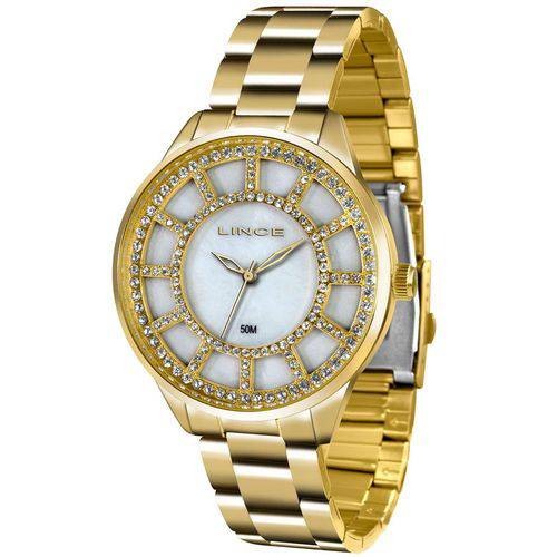 Relógio Feminino Lince Dourado Lrg4378l - B1kx