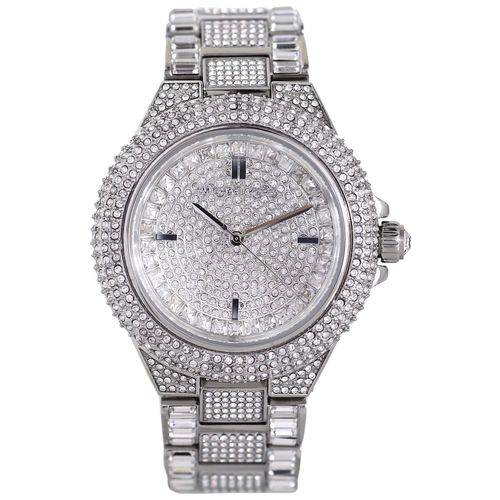 Relógio Feminino Michael Kors Camille MK5869 Silver Stainless Steel Quartz Watch 44mm