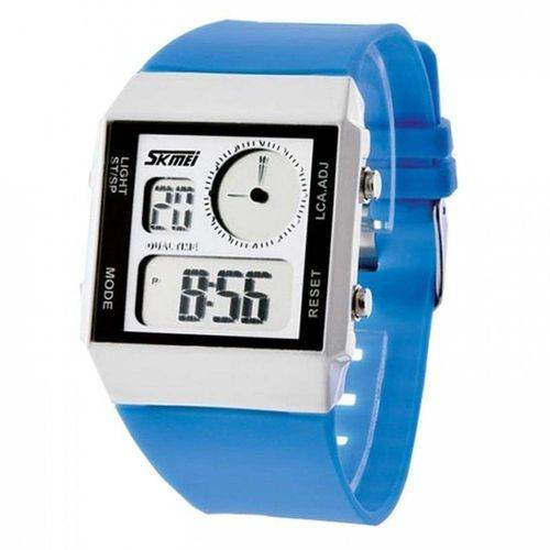 Relógio Feminino Skmei Anadigi 0841 Azul
