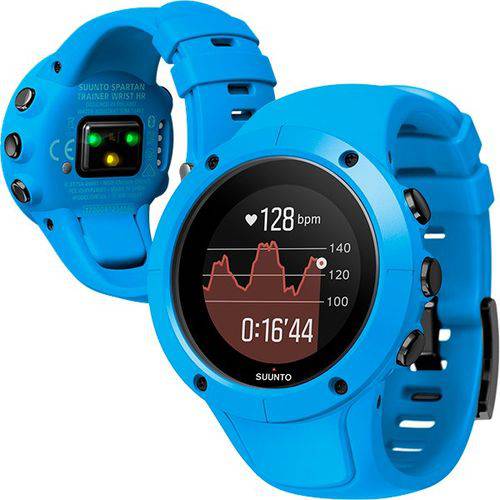 Relógio GPS C/ Monitor Cardíco no Pulso Suunto Spartan Trainer Azul
