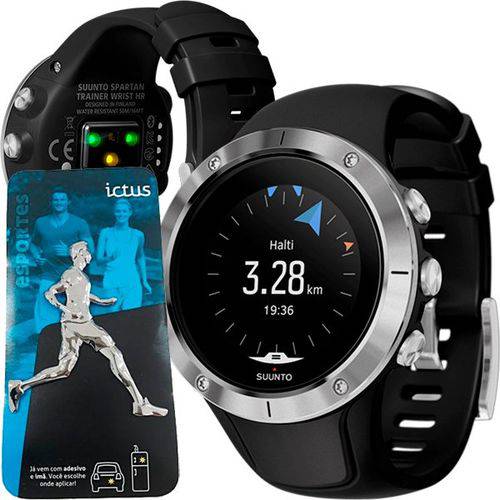 Relógio GPS com Monitor Cardíco no Pulso Suunto Spartan Trainer Steel Corredor