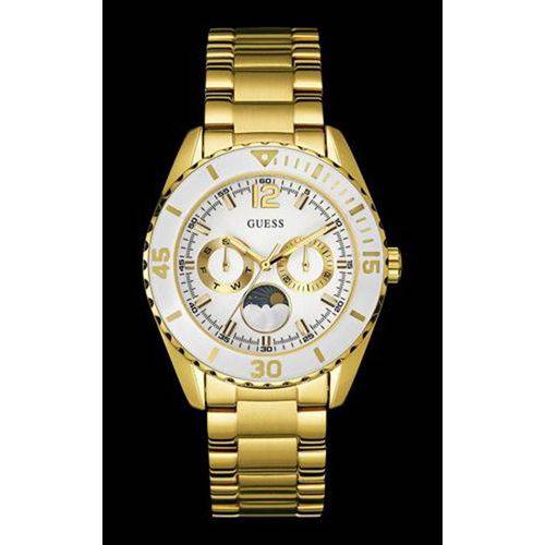 Relógio Guess Feminino Dourado Aro Branco 92559lpgsda2