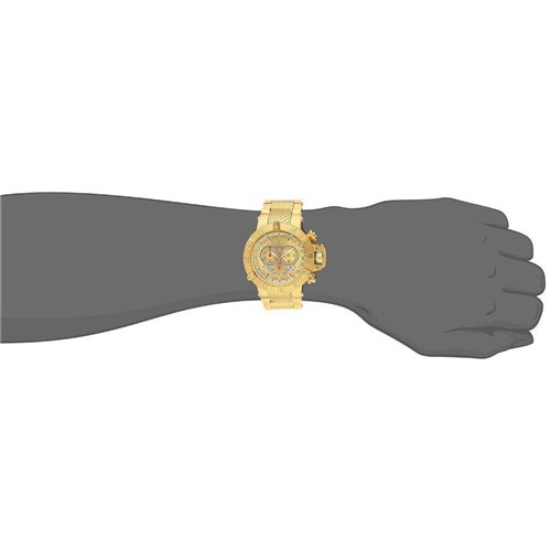 Relógio Invicta Masculino 5403 Subaqua 50mm Banhado a Ouro 18k