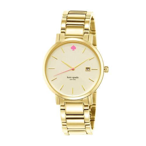 Relógio Kate Spade Feminino Gramercy Grand Dourado - 1yru0009/i