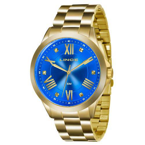 Relógio Lince Analógico Feminino Dourado LRGJ046L A3KX