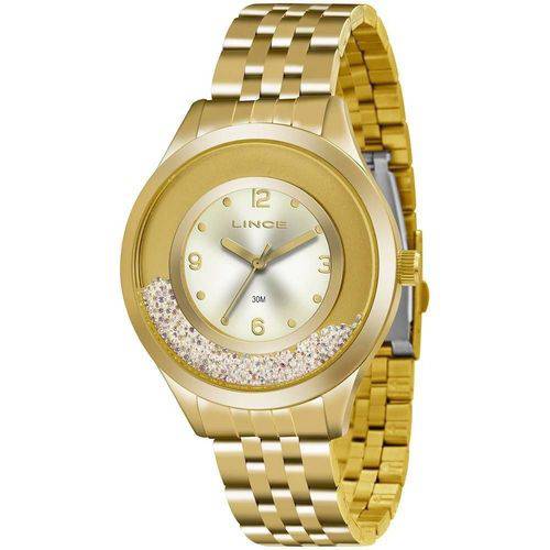 Relógio Lince Feminino Analógico Dourado Lrg4348lc2kx