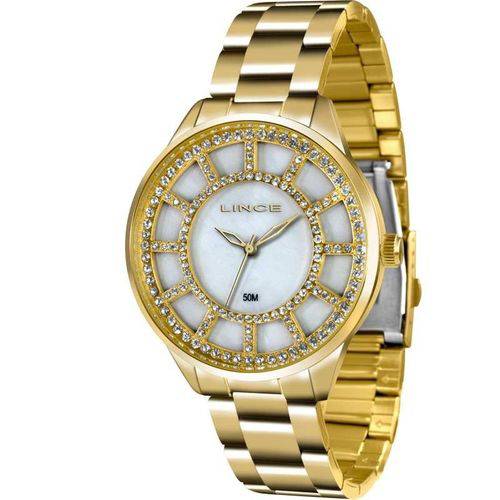 Relógio Lince Feminino Analógico Dourado Lrg4378lb1kx