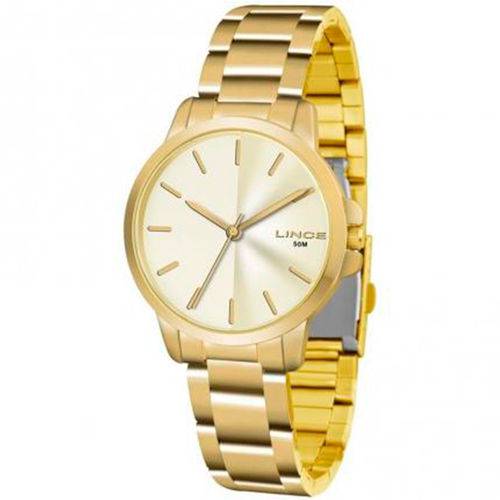 Relógio Lince Feminino Dourado Lrg4482l C1kx