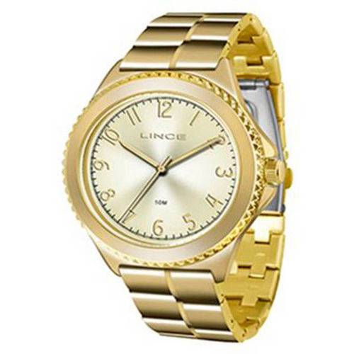 Relógio Lince Feminino Dourado Lrg4429l C2kx