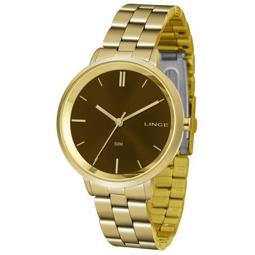 Relógio Lince Feminino Dourado Lrg617ln1kx