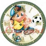 Relógio Madeira e Papel Decoupage Colado 20x20 Futebol Brasil Lmapcr-12 Litocart