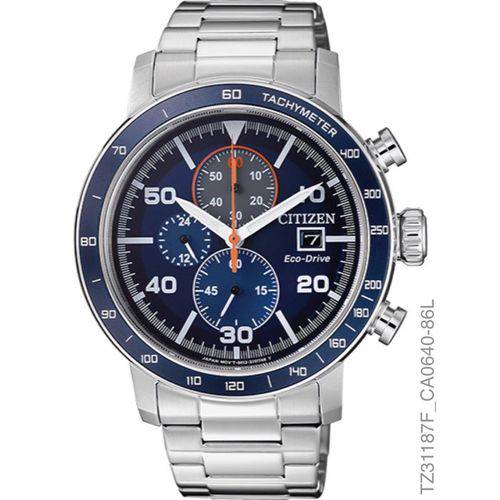 Relógio Masculino Citizen TZ31169F Cronografo Aço Inoxidável Prata