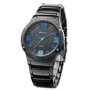 Relógio Masculino Curren Analógico 8111 Preto e Azul