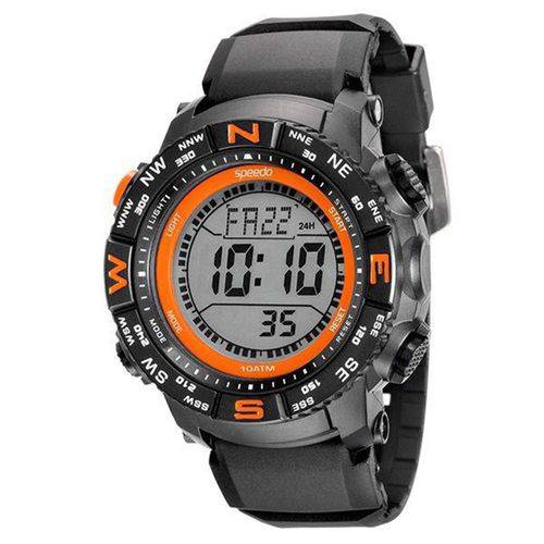 Relógio Masculino Digital Speedo Preto/laranja