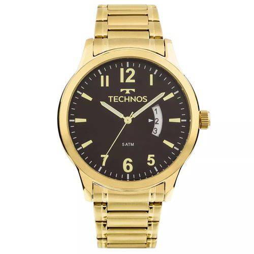Relógio Masculino Dourado Classic Technos 2115KTP/4P