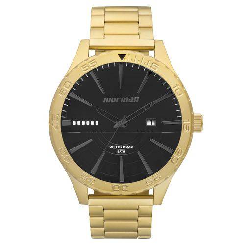 Relógio Masculino Mormaii MO2115AY/4P Pulseira Aço Dourada