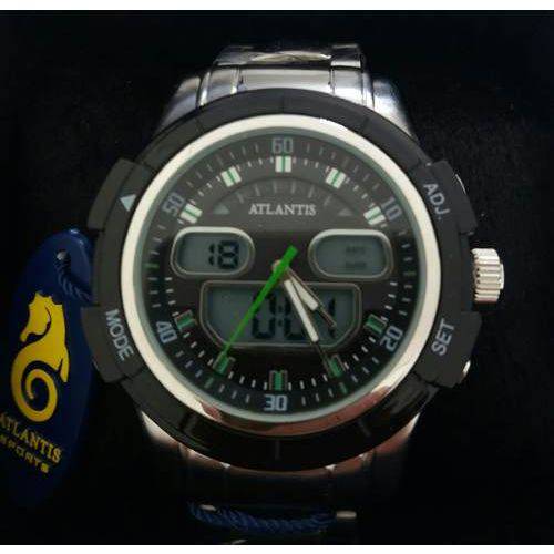 Relógio Masculino Prata Atlantis G3208