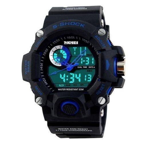 Relógio Masculino Skmei Anadigi 1053 Azul