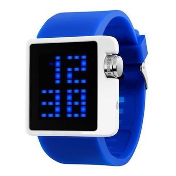 Relógio Masculino Skmei Digital 1145 Azul e Branco