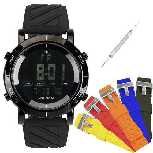 Relógio Masculino Tuguir Digital TG6017 - Troca Pulseiras - 6 Pulseiras