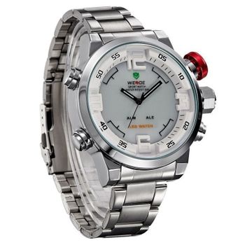 Relógio Masculino Weide AnaDigi Casual WH-2309 - Branco