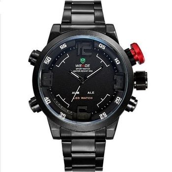 Relógio Masculino Weide Anadigi WH-2309 - Preto-Branco