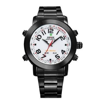 Relógio Masculino Weide Anadigi WH-1105 Branco