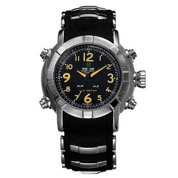 Relógio Masculino Weide Anadigi WH-1106 Amarelo