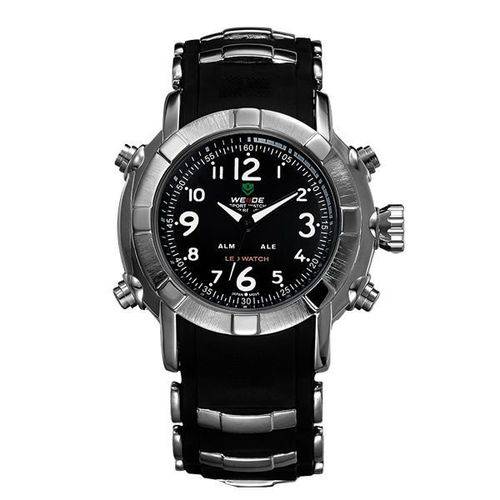 Relógio Masculino Weide Anadigi Wh-1106 Branco