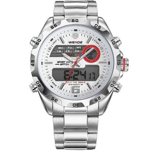 Relógio Masculino Weide Anadigi Wh-3403 Pr-Br
