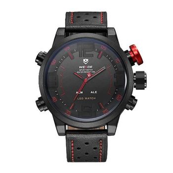 Relógio Masculino Weide Anadigi WH-5210 - Vermelho