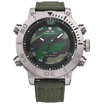 Relógio Masculino Weide Anadigi WH-6103 - Verde