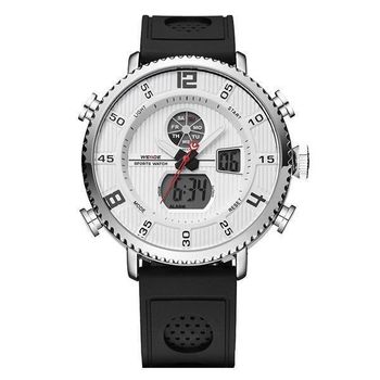 Relógio Masculino Weide Anadigi WH-6101 Branco