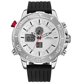Relógio Masculino Weide Anadigi WH-6108 - Branco