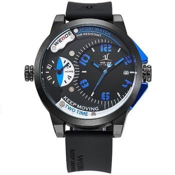 Relógio Masculino Weide Analógico UV-1501 - Preto - Azul
