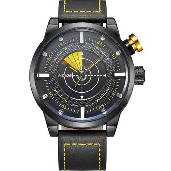 Relógio Masculino Weide Analógico WH-5201 - Preto - Amarelo