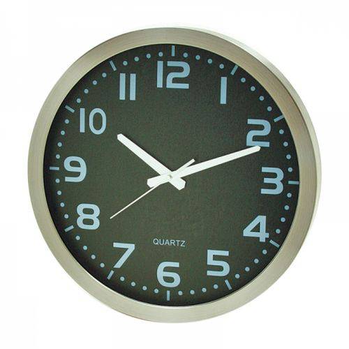 Relógio Mia de Parede Aluminium Natural 41x41x6cm - Ledlustre