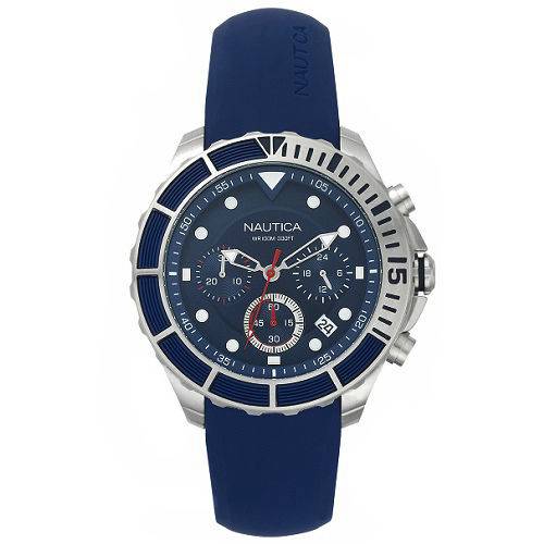Relógio Nautica Masculino Borracha Azul - Napptr001