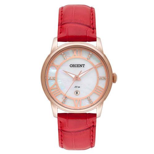 Relógio Orient Feminino com Pulseira de Couro Frsc1006b3vx