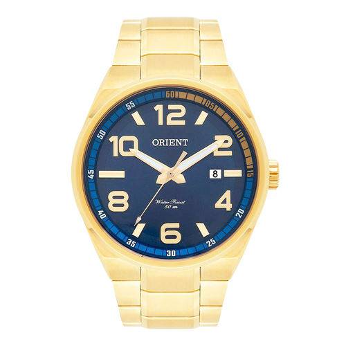 Relógio Orient Masculino Analógico Dourado Mgss1134 D2kx