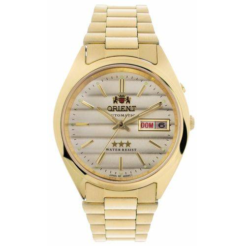 Relógio Orient Masculino Automático Dourado 469wc2c1kx