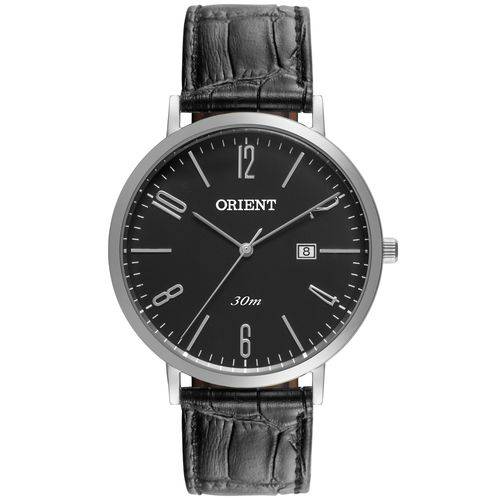 Relógio Orient Masculino Slim Mbsc1021 P2px Preto Analogico