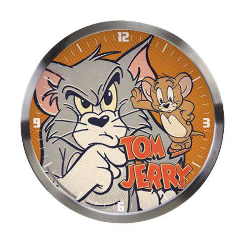 Relogio Parede Aluminio Hb Tom And Jerry Mad Cat W Mouse - Metropole