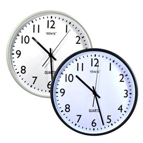 Relógio Parede Analogico Redondo Plástico Sortido 30 Cm