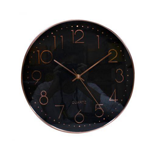Relógio Parede Bronze 30x30cm