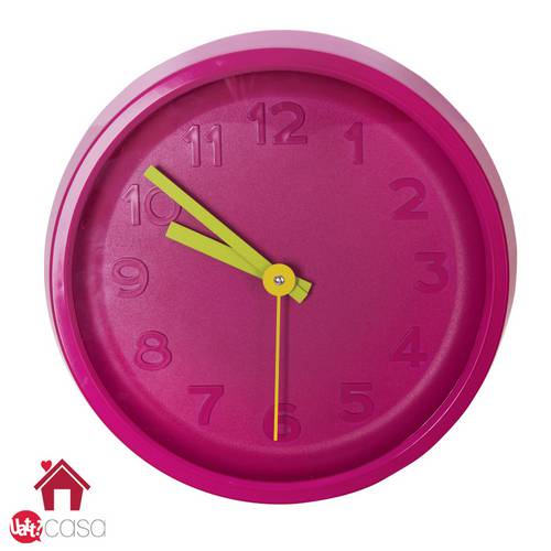 Relógio Parede Color Clock - Pink