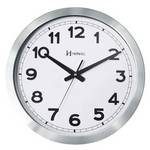 Relógio Parede Herweg 6429 50cm Grande Aluminio Escovado